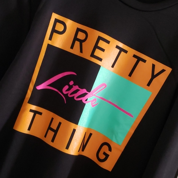 Pretty Little Thing Slogan Dress - Picture 3 of 4